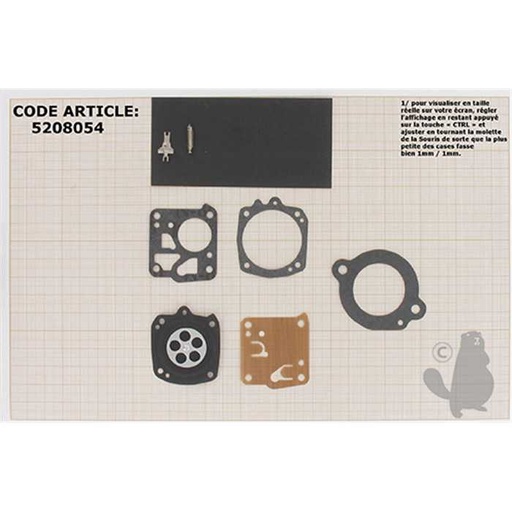 [520-8054] kit réparation membranes/joints, 5208054, 520-8054