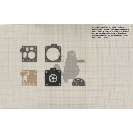 [65-940-203] Kit de réparation carburateur pour BING monté sur STIHL 038M. Remplace origine: 65-940-203 et 1119 0, 5205647, 11190071062., 520-5647, 40272144