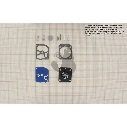 [RB-100.] Kit de réparation carburateur pour C1Q monté sur STIHL. Remplace origine: RB-100., 5205650, 520-5650