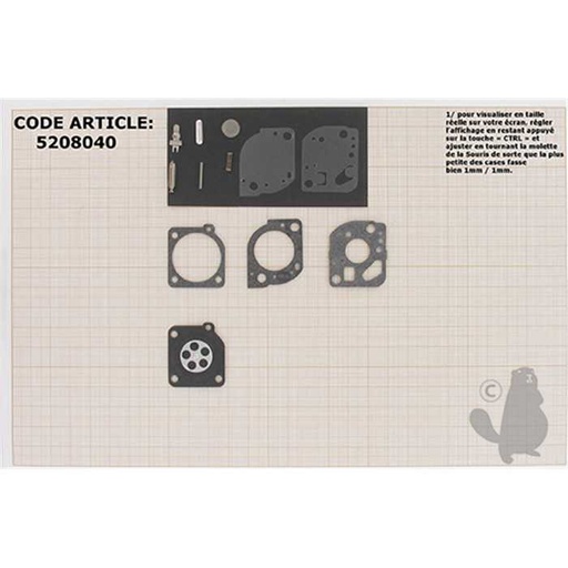 [520-8040] kit réparation membranes/joints, 5208040, 520-8040