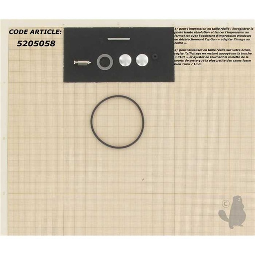 [683777] Kit réparation adaptable LAWN- BOY Nouveaux avec carburateur Walbro. Remplace origine: 683777, 5205058, 520-5058
