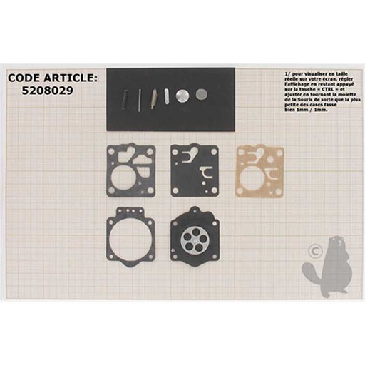 [520-8029] kit réparation membranes/joints, 5208029, 520-8029