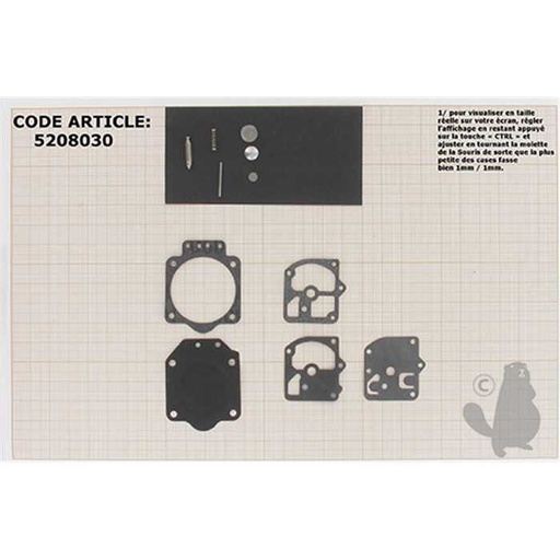 [520-8030] kit réparation membranes/joints, 5208030, 520-8030