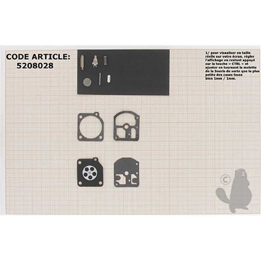 [520-8028] kit réparation membranes/joints, 5208028, 520-8028
