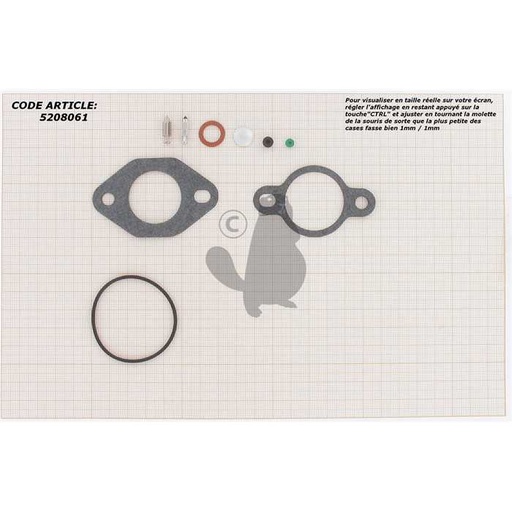 [520-8061] kit réparation membranes/joints, 5208061, 520-8061