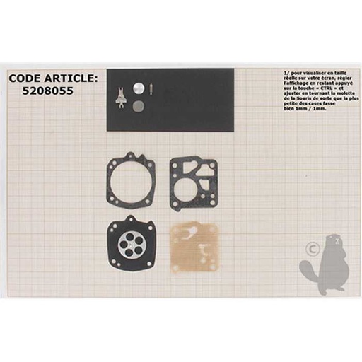 [520-8055] kit réparation membranes/joints, 5208055, 520-8055