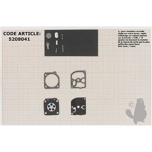 [520-8041] kit réparation membranes/joints, 5208041, 520-8041