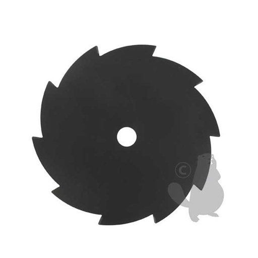 [120-2238] Lame plate 10 dents avoyées adaptable pour débroussailleuse - Coupe de 255mm alésage: 25 4mm épais, 1202238, 120-2238