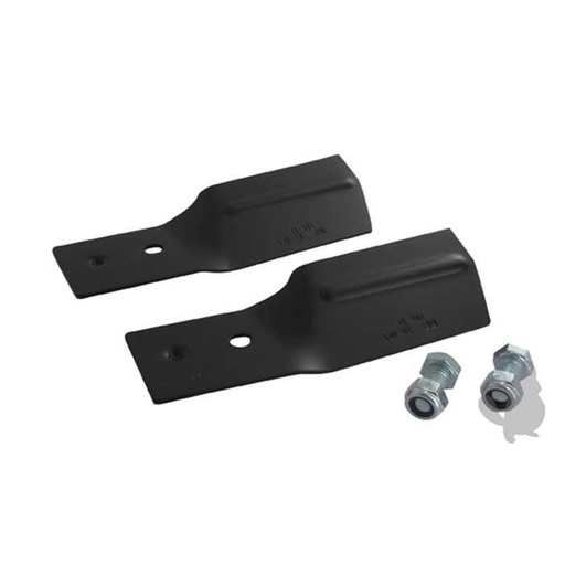 [1111-9049-01.] Jeu de 2 lames adaptable pour tondeuse STIGA Multiclip Pro 48 - L: 145 mm alésage centrale: 8 mm , 1104211, 110-4211