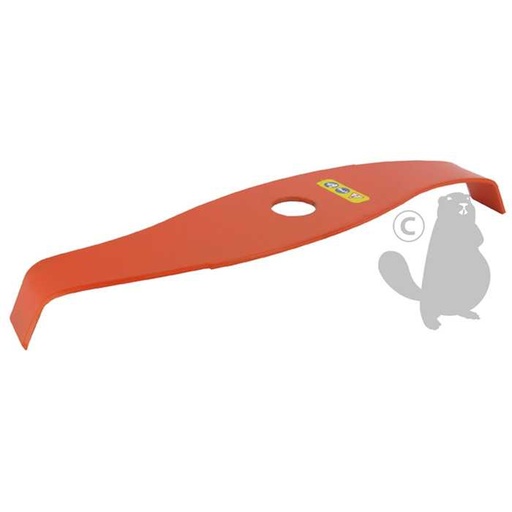 [120-2265] Lame 2 dents spéciale ronces profil courbé réduction du bruit - Couleur orange haute visibilité pou, 1202265, 120-2265