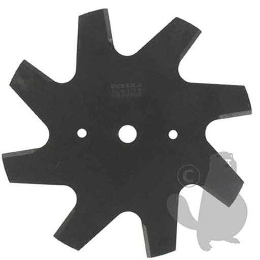 [110-4169] Couteau pour dresse-bordures modèle 8 dents - diam : 230mm épaisseur: 2 25 alésage: 15 90 mm, 1104169, 110-4169