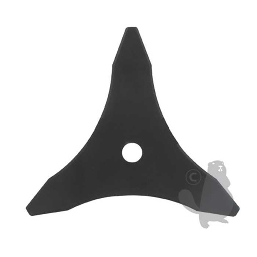 [120-0193] Lame professionnelle 3 dents adaptable pour débroussailleuse - Coupe de 255mm alésage: 20 0mm épai, 1200193, 120-0193