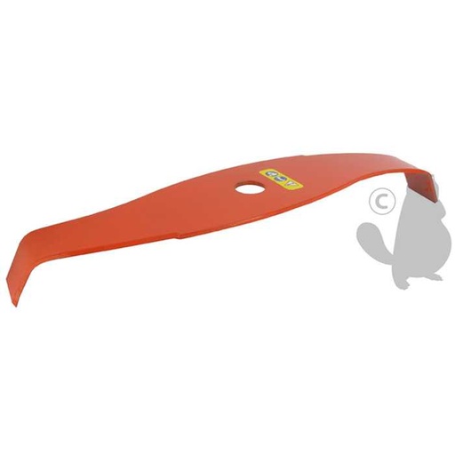 [120-2266] Lame 2 dents spéciale ronces profil courbé réduction du bruit - Couleur orange haute visibilité pou, 1202266, 120-2266