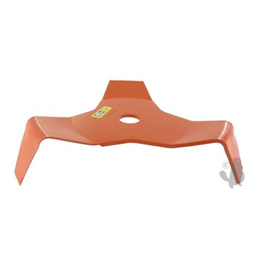 [120-0206] Lame 3 dents spéciale mulching pour débroussailleuse - Coupe de 300mm alésage: 20 0mm épaisseur: 4, 1200206, 120-0206