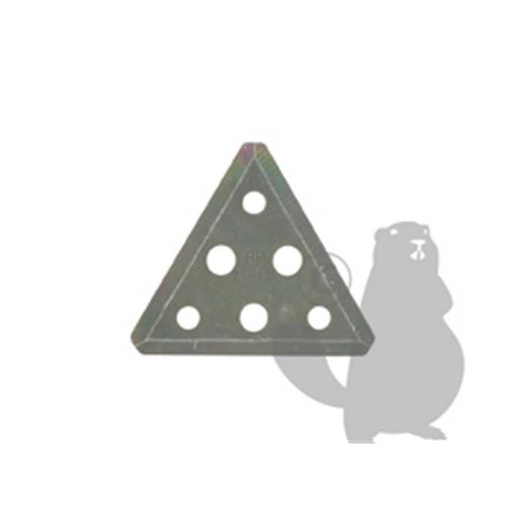 [3R1306] Lame triangulaire adaptable pour tondeuse KYNAST. Remplace origine: 3R1306, 1101119, 110-1119