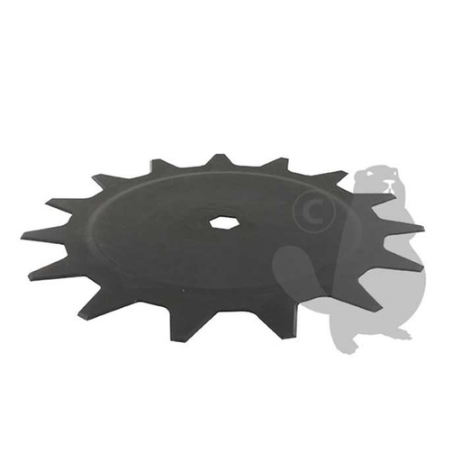 [120-3002] Lame inférieure 15 dents pour système de coupe à lames contre-rotatives universel. Se monte sur notr, 1203002, 120-3002