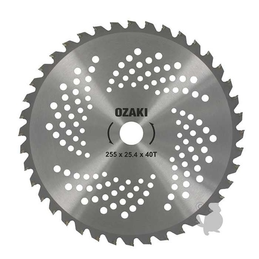 [120-9365] LAME 40 DTS POINTE CARBURE 255X25.4MM, 1209365, 120-9365