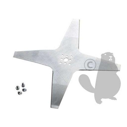 [50D001802] Lame plate 4 dents dorigine pour robot AMBROGIO / WIPER série L50 - diam : ext: 240mm. Remplace orig, 1108328, 110-8328