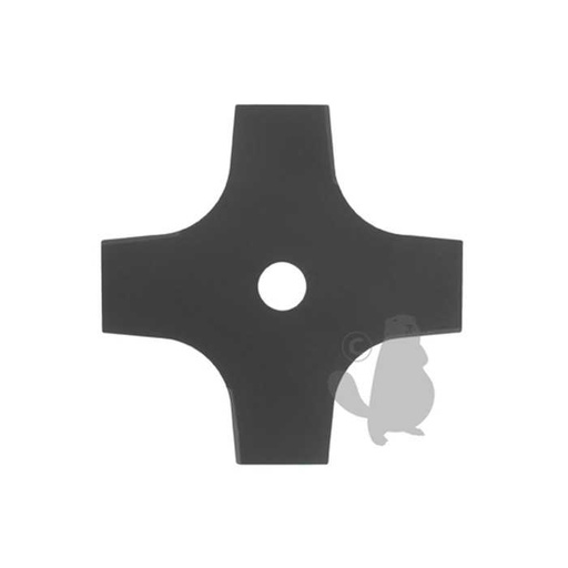 [120-2226] Lame 4 dents évidées adaptable pour débroussailleuse - Coupe de 200mm alésage: 25 4mm épaisseur: 1, 1202226, 120-2226