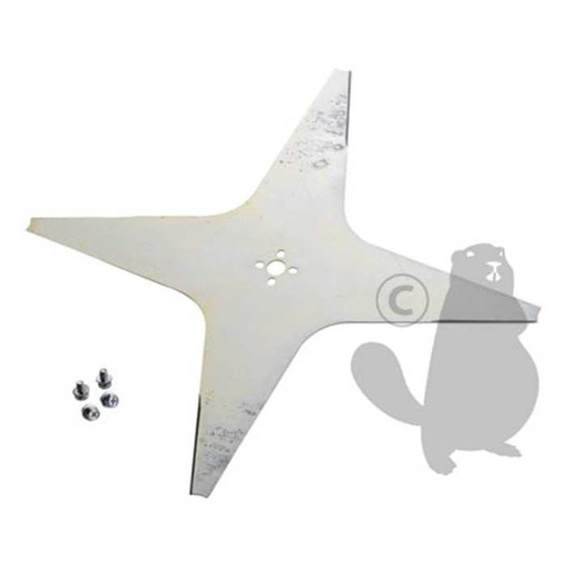 [300D004204] Lame 4 dents plate dorigine pour robot AMBROGIO / WIPER série L300 - diam : ext: 350mm. Remplace ori, 1108334, 110-8334