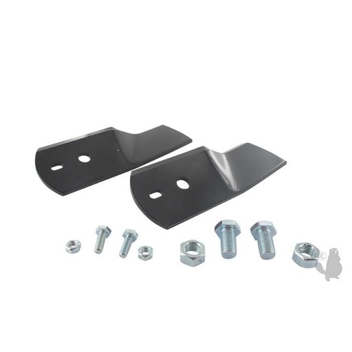 [1134-9074-02] Jeu de 2 ailettes soufflantes et boulons de fixation adaptables STIGA pour machine Park 92M Park 10, 1134-9123-02, 1108570, 110-8570