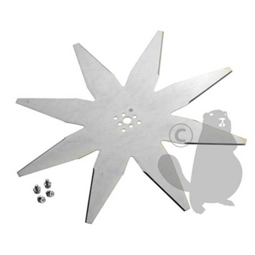 [200Z05100A] Lame 8 dents dorigine courbée pour robot AMBROGIO / WIPER série L200 - diam : ext: 240mm. Remplace o, 1108330, 110-8330