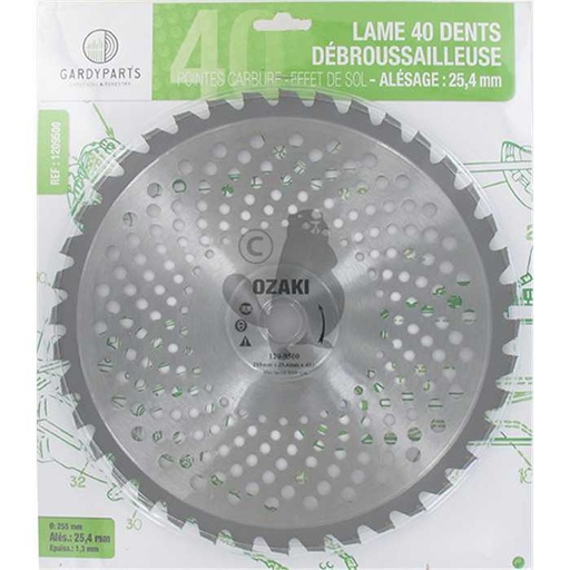 [120-9500] lame 40 dents, 1209500, 120-9500