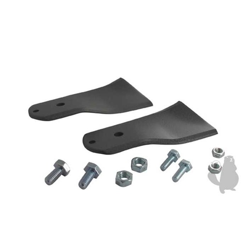 [1134-3764-01] Jeu de 2 Lames adaptable pour tondeuse STIGA Villa 85M Villa 102M Park 102M Park 121M - L: 120 mm, 1109599, 1134-9053-01., 110-9599