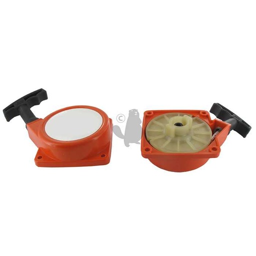 [61042001B] Lanceur complet adaptable OLEO-MAC pour 446 453 746 750 753 755. Remplace origine 61 04 2001B , 5109826, 510-9826, 61042001CR.