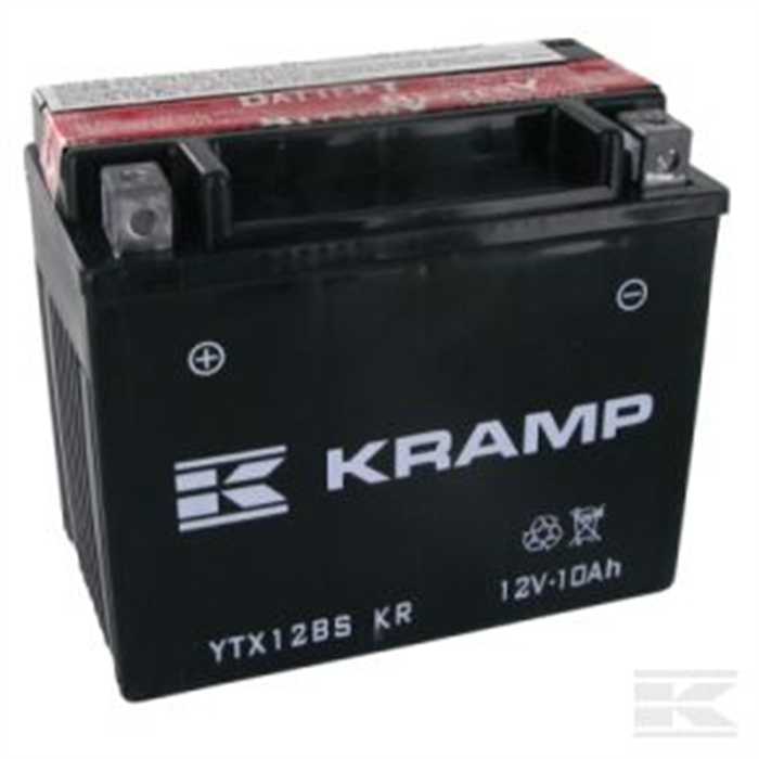 [YTX12BSKR] Batterie kramp 12v 10ah + a gauche avec acide