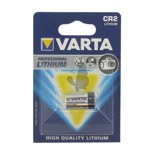 [210-9913] Blister pile cylindrique VARTA 3V lithium CR2., 2109913, 210-9913
