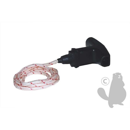 [1122-190-3400.] Poignée de lanceur avec corde et système d’amortissement pour STIHL - Longueur corde: 80cm diam :, 5108322, 510-8322