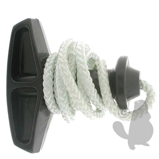 [26112] Poignée de lanceur avec corde sans embout pour désherbeuse xr POULAN. Remplace origine: 26112, 5105836, 510-5836