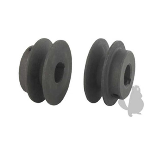 [620-6404] Poulie clavetée en acier. diam : extérieur:50 80mm alésage:15 88mm clavetage:4 76mm., 6206404, 620-6404