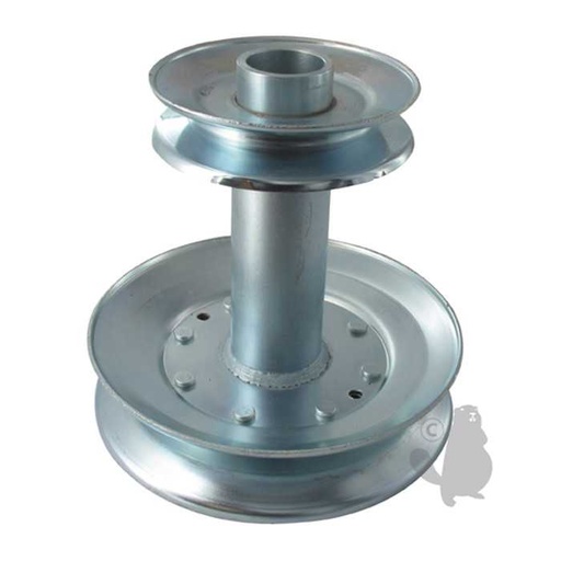 [140186] Poulie double sortie Moteur adaptable pour AYP ROPER HUSQVARNA YTH150.. Remplace origine: 140186 d, 6206195, 620-6195