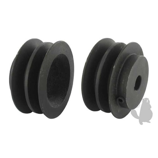 [48199] Poulie double adaptable pour SCAG 36 48 60 et 72 - H: 25 4mm diam : ext: 82 55mm diam int: 15 8, 6203348, 620-3348