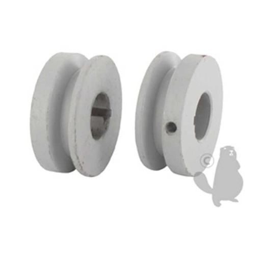 [620-6406] Poulie clavetée en acier. diam : extérieur:57 20mm alésage:22 22mm clavetage:3 96mm., 6206406, 620-6406