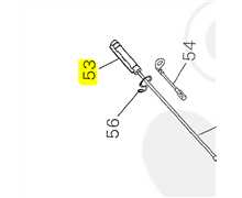 [70056-83190] Raccord plastique câble de gaz Shindaiwa t250
