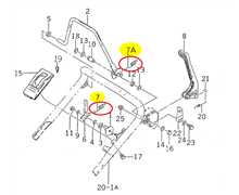 [2500-510-051-10] Ressort de traction / commande de vitesses ISEKI SW521, 250051005110, 2500-510-051-10