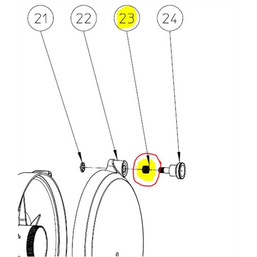 [BV 902 030 010] Ressort de pression 14x21x1 vis de fermeture de rotor ELIET Neo BV902030010, BV902030010