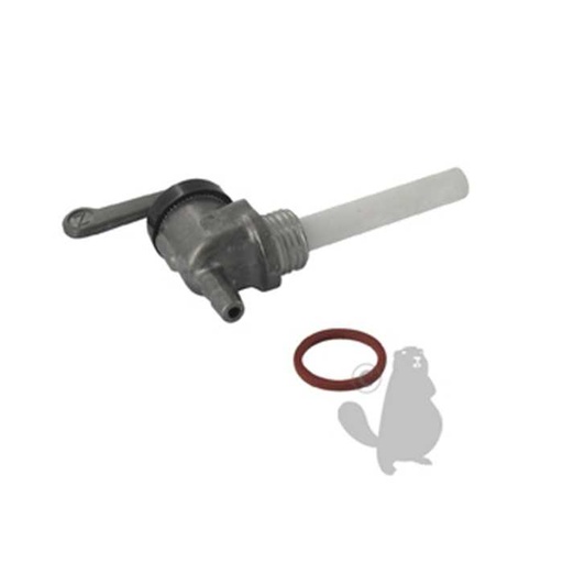 [SA13007] Robinet à essence métallique adaptable SABO avec Filtre nylon - Filetage: M14 x 1 5. Remplace origin, 4205181, 420-5181