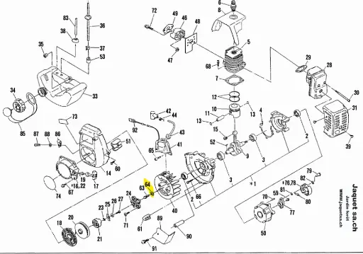 [003-12060-00] Rondelle de cliquet lanceur Robin nb231, 003-12060-00, 0031206000, R0031206000