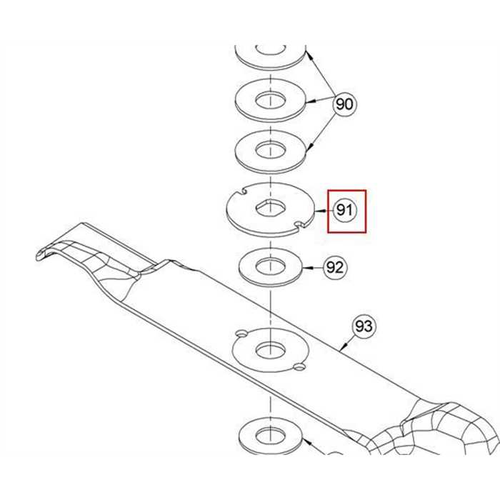 [G00010118] rondelle suppérieure pour friction de lame as-motor tondeuse professionnelle as531