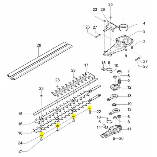 [W58040024R] Rondelle lamier EFCO tG2600xp - tG2750xp