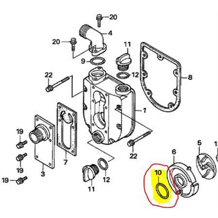 [78115-YE9-505] O-Ring boite de volute de pompe à  eau HONDA WX10