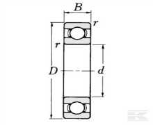 [6800ZZGPP050] Roulement 6800zz blindé acier 2 cotes, 6800ZZ GPP050, 6800 ZZ GP P050
