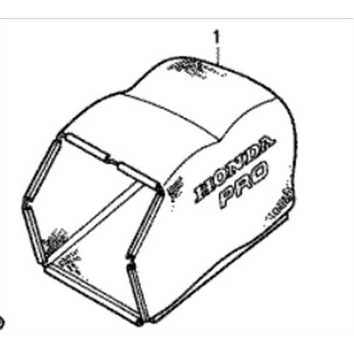 [81320-VG0-013] Toile de bac a herbe HRH536 avec toile antipoussiere, BAC, 81320-VG0-013