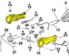 [AC-20729] 020729 semigusci dx ed sx accélératore ACTIVE diam. 30, 20729, AC20729