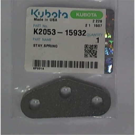 [K2053-15932] Patte de support ressort de pto KUBOTA G23, K2053-1593-2, K205315932