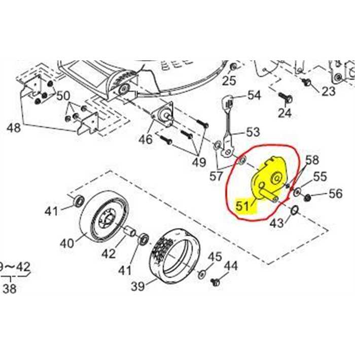 [1142-129] Support roue avant gauche ISEKI SW5210-BAE4-7